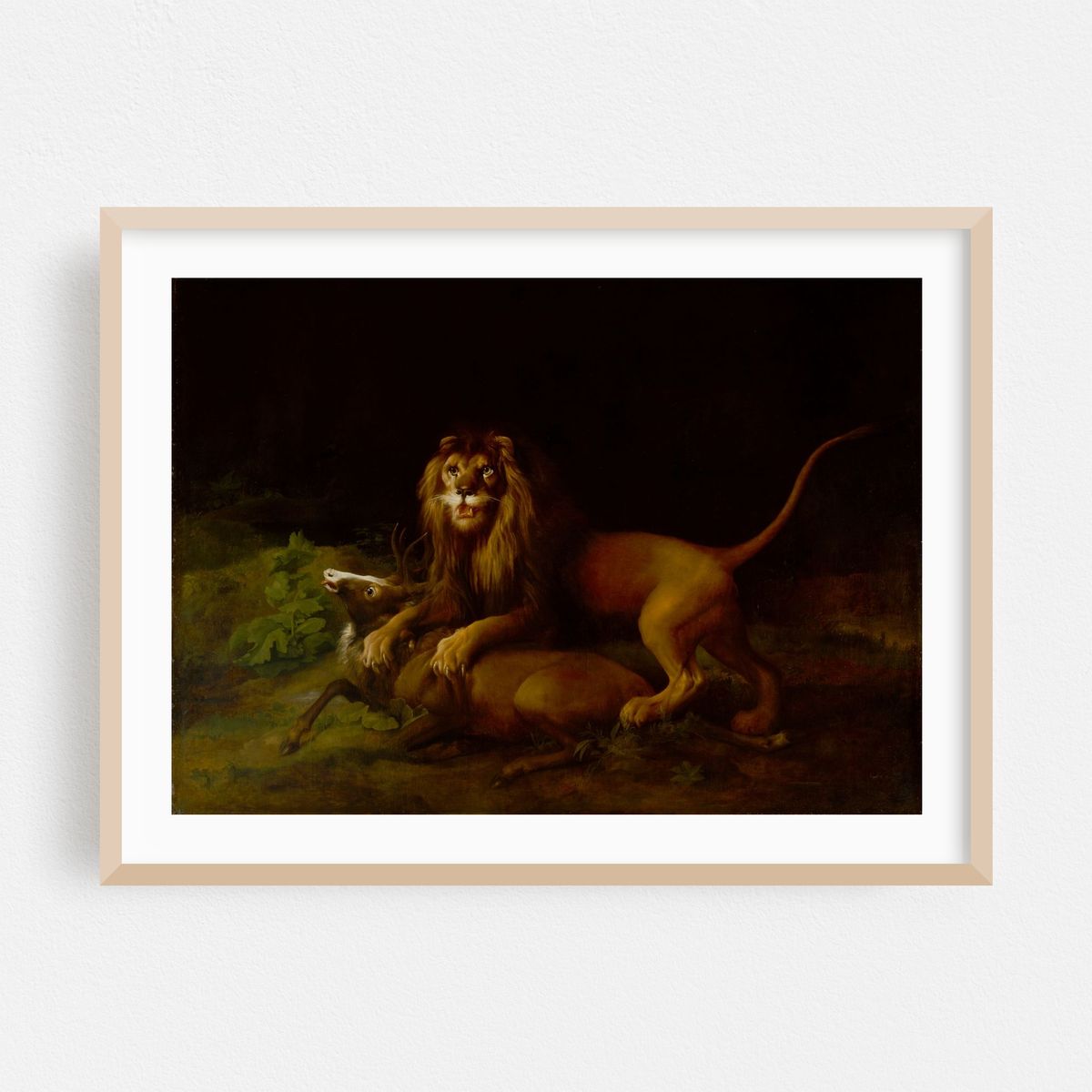 A Lion Attacking a Stag (between 1765 and 1766) – image 1 of 6