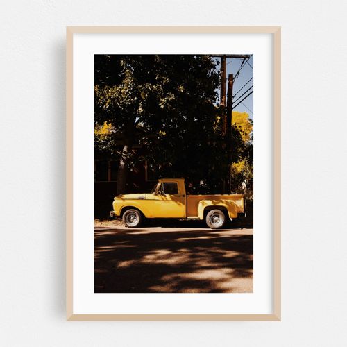Yellow Pickup Truck