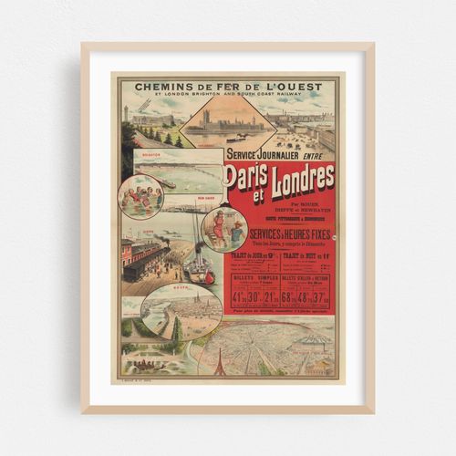 Service journalier entre Paris et Londres (1890)