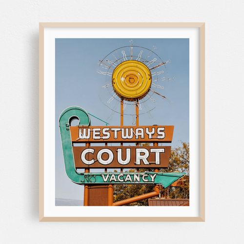 Westways Court Vintage Motel Sign