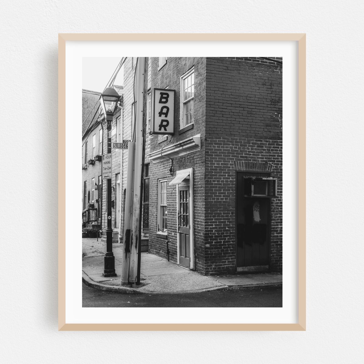 Bar, Fells Point 02 B&W – image 1 of 12
