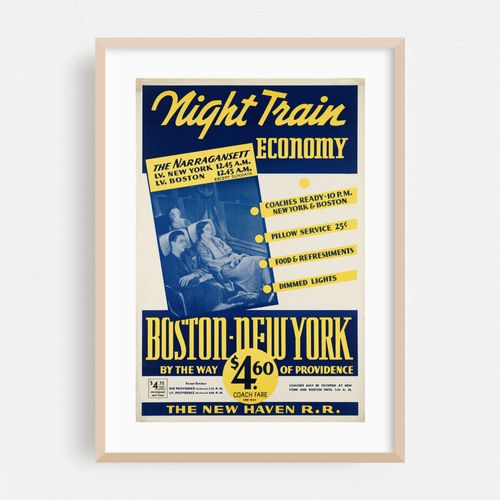 Night train economy. Boston – New York by way of Providence