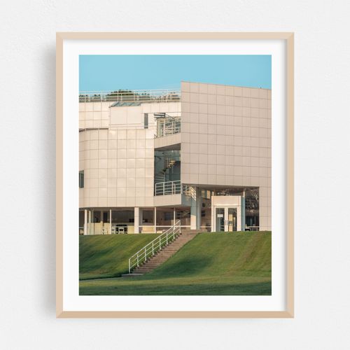 Atheneum Visitors Center at Sunset 02
