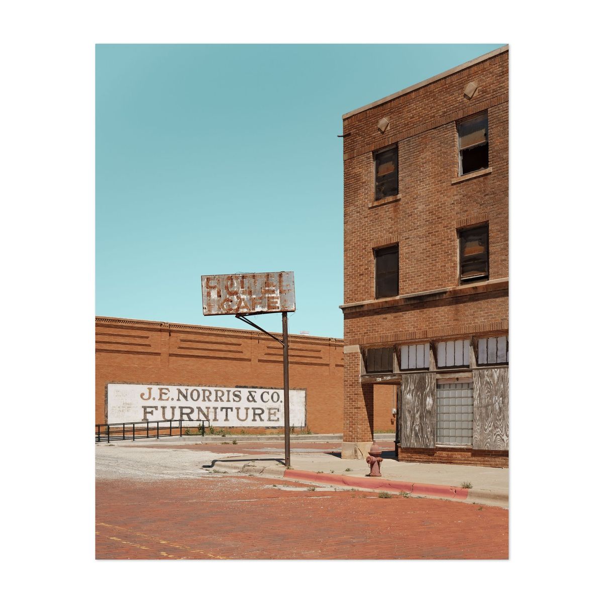 Abandoned Hotel Cafe Sign – image 1 of 2