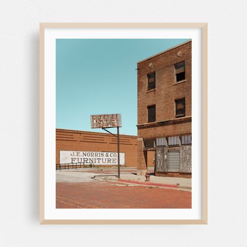 Abandoned Hotel Cafe Sign