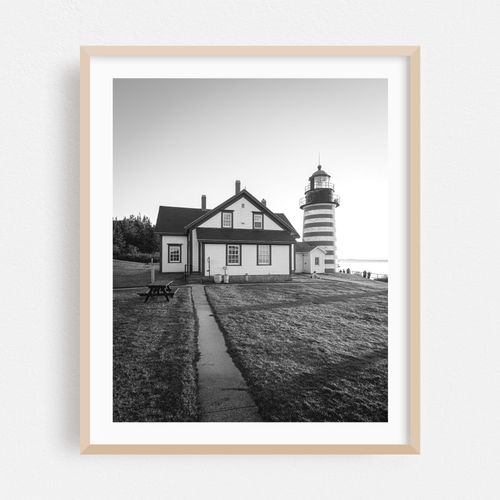 West Quoddy Head Light B&W