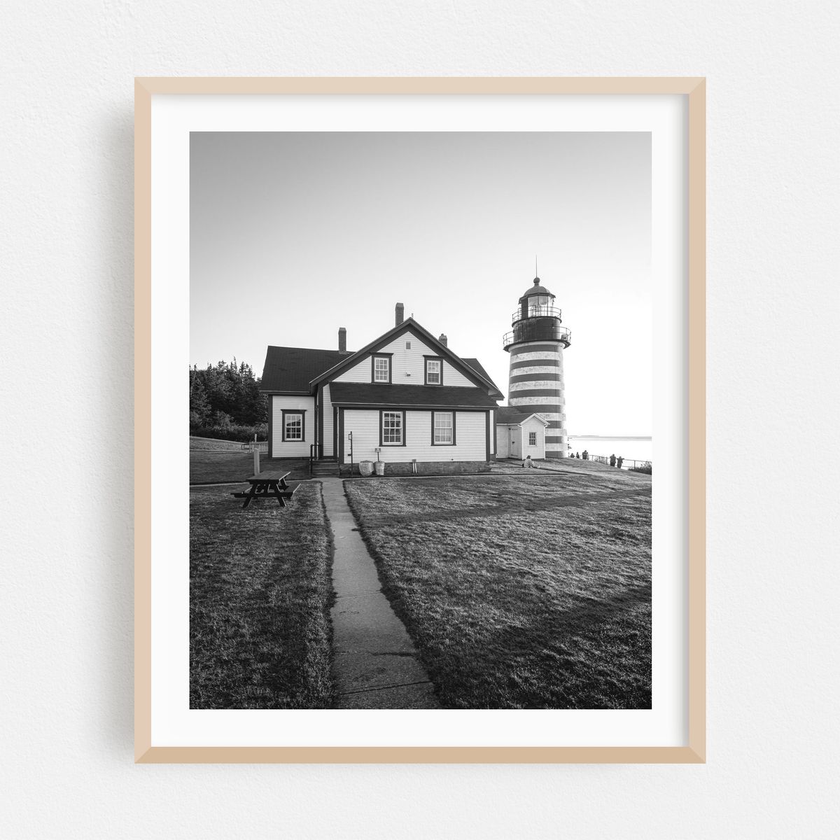 West Quoddy Head Light B&W – image 1 of 12