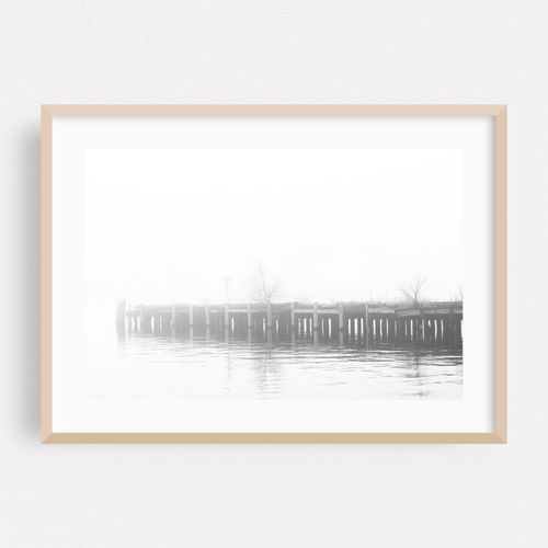 Abandoned Pier B&W