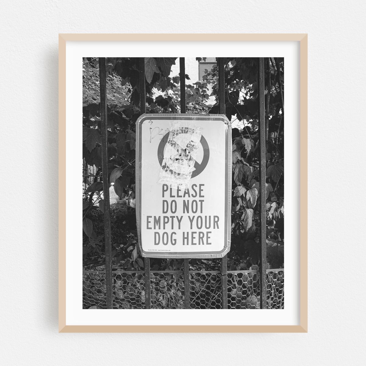 Do Not Empty Your Dog B&W – image 1 of 12
