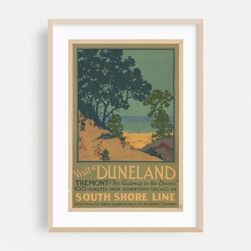 Visit Duneland; 100-minutes from downtown Chicago via South Shore Line (1925)