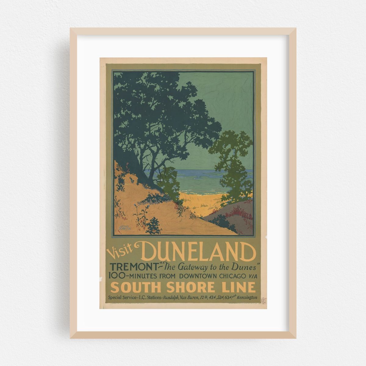 Visit Duneland; 100-minutes from downtown Chicago via South Shore Line (1925) – image 1 of 4