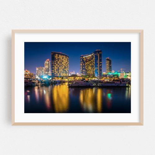 Embarcadero at Night, San Diego