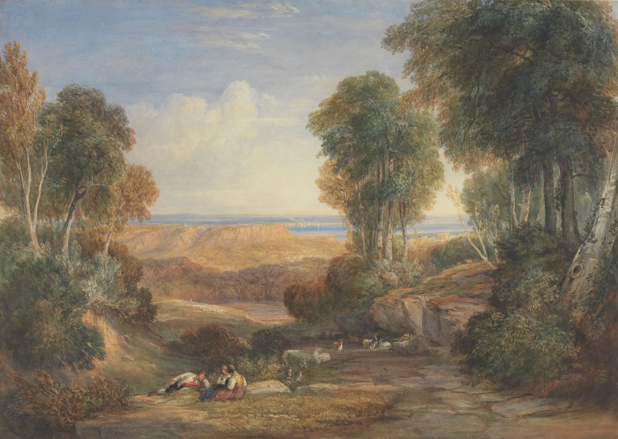 The Junction of the Severn and the Wye with Chepstow in the Distance (1830)