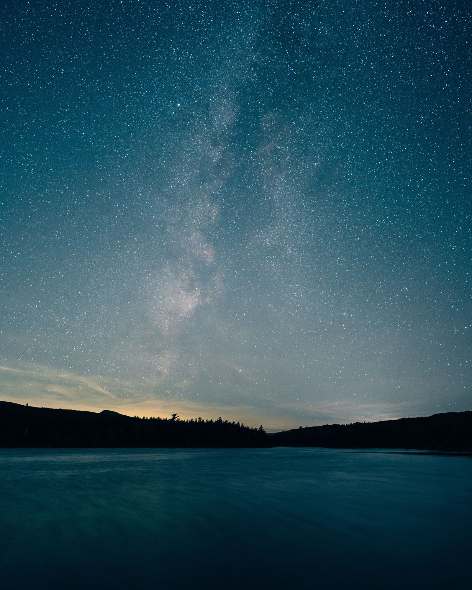 The Milky Way over North-South Lake