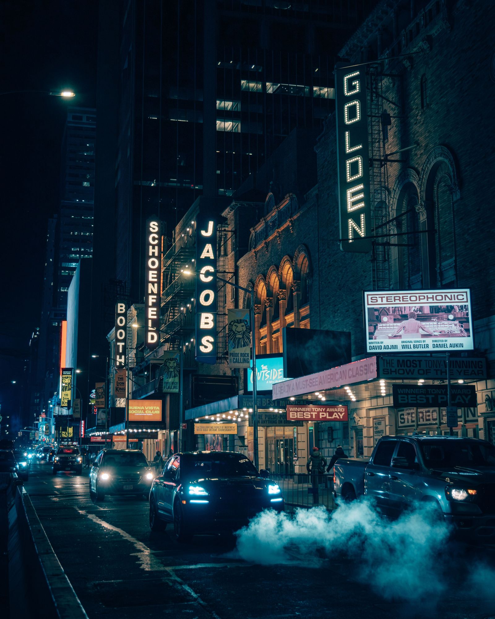 Theater District at Night, Manhattan