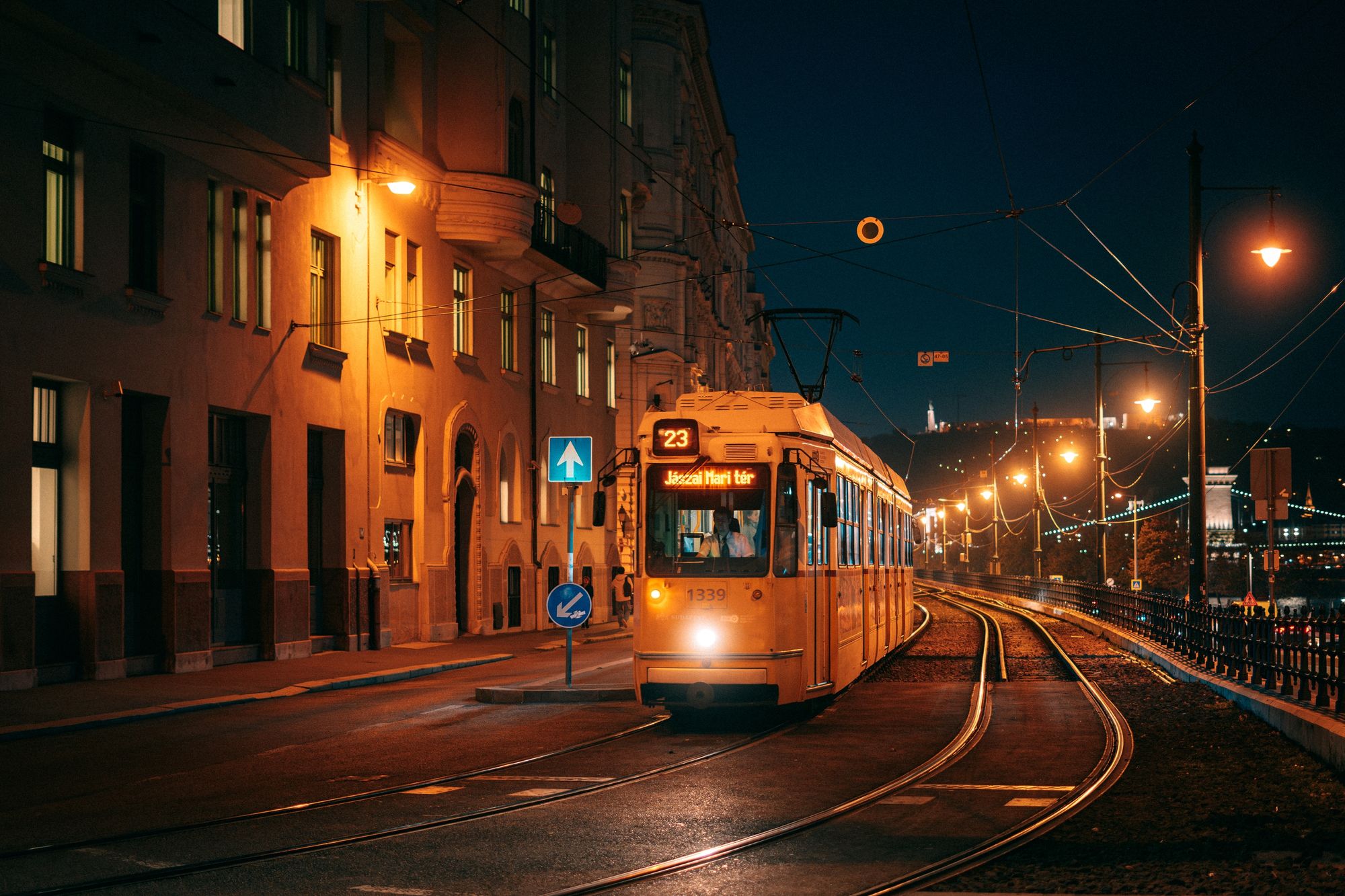 Tram at Kossuth Lajos tér, Budapest 01