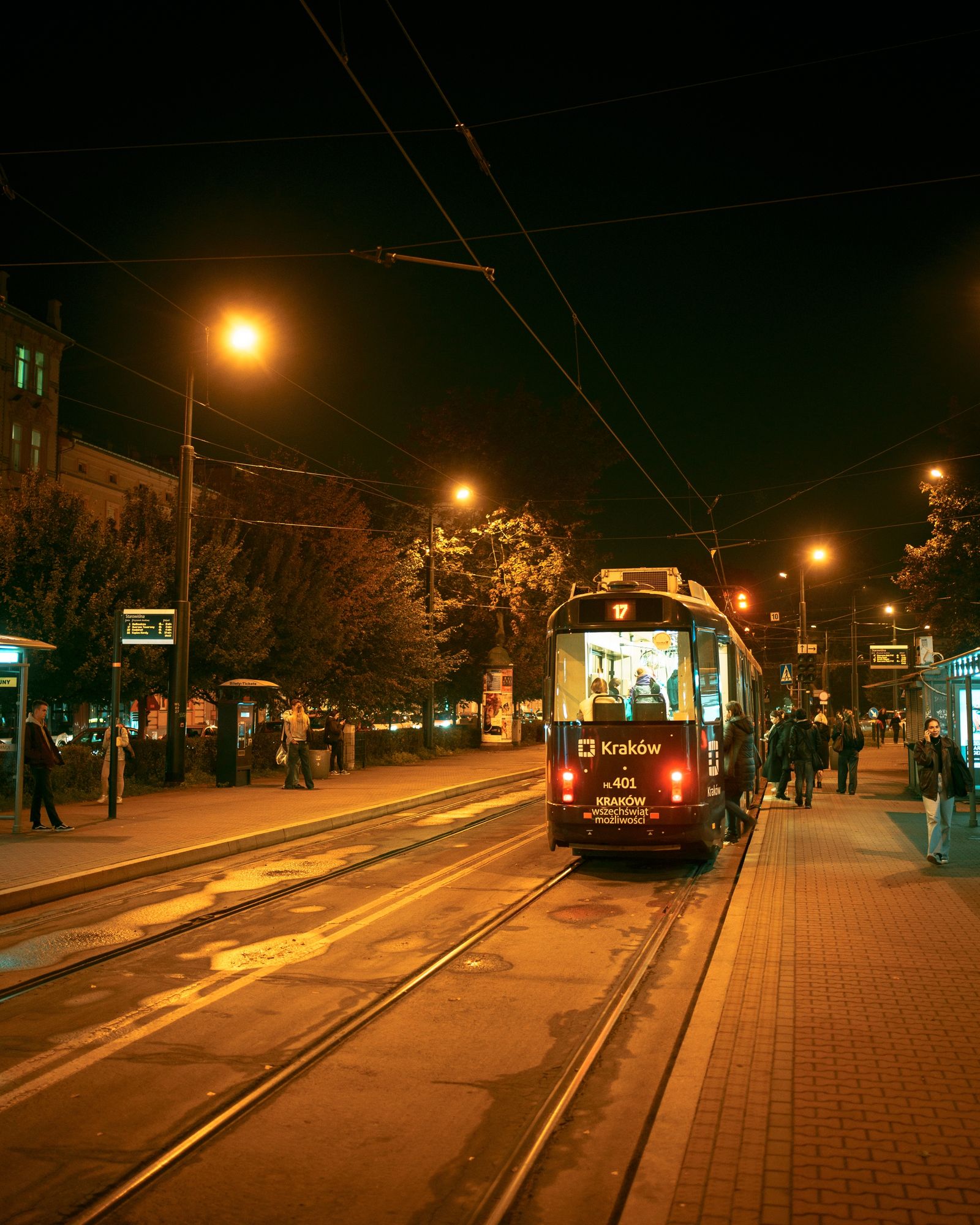Tram at Starowiślna, Kraków