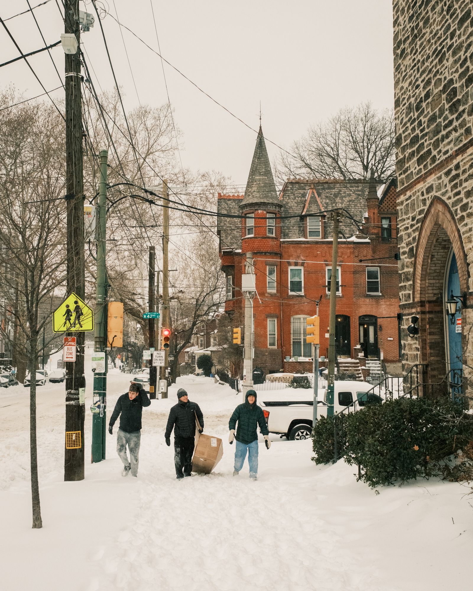 Walking in the Snow, West Philadelphia 02