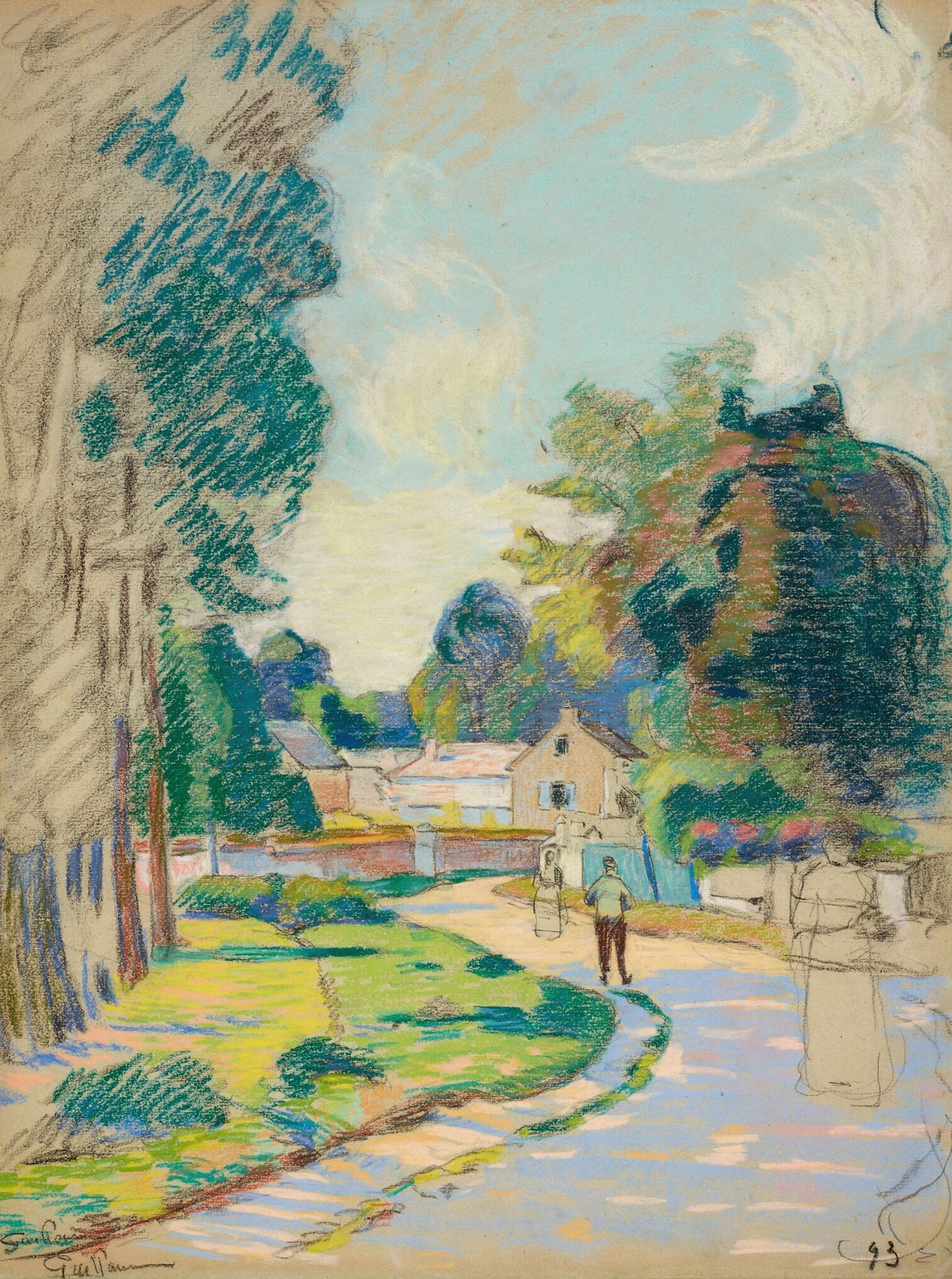 Une rue en Ile-de-France (1893)
