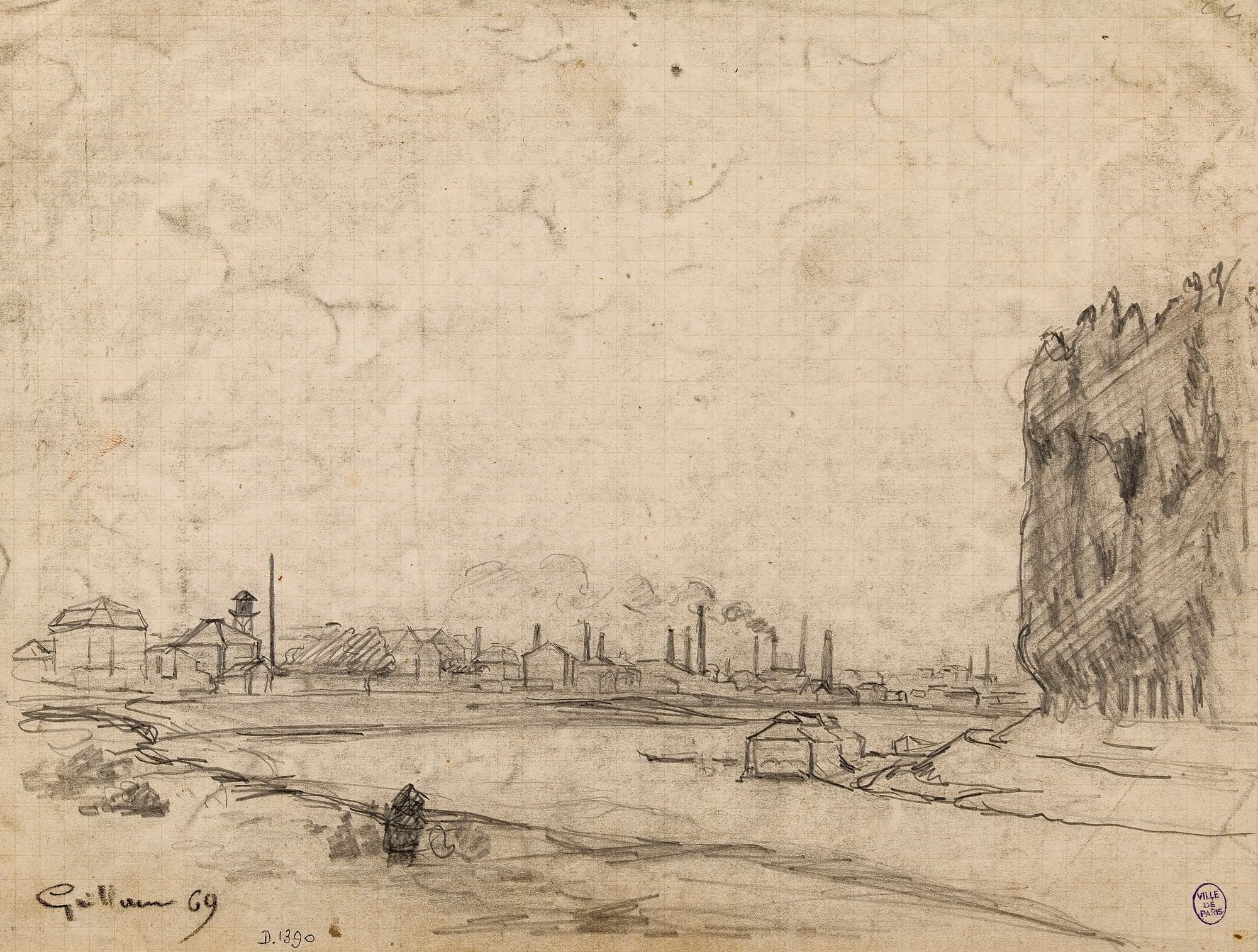 Usines. Les Forges à Ivry (1869)