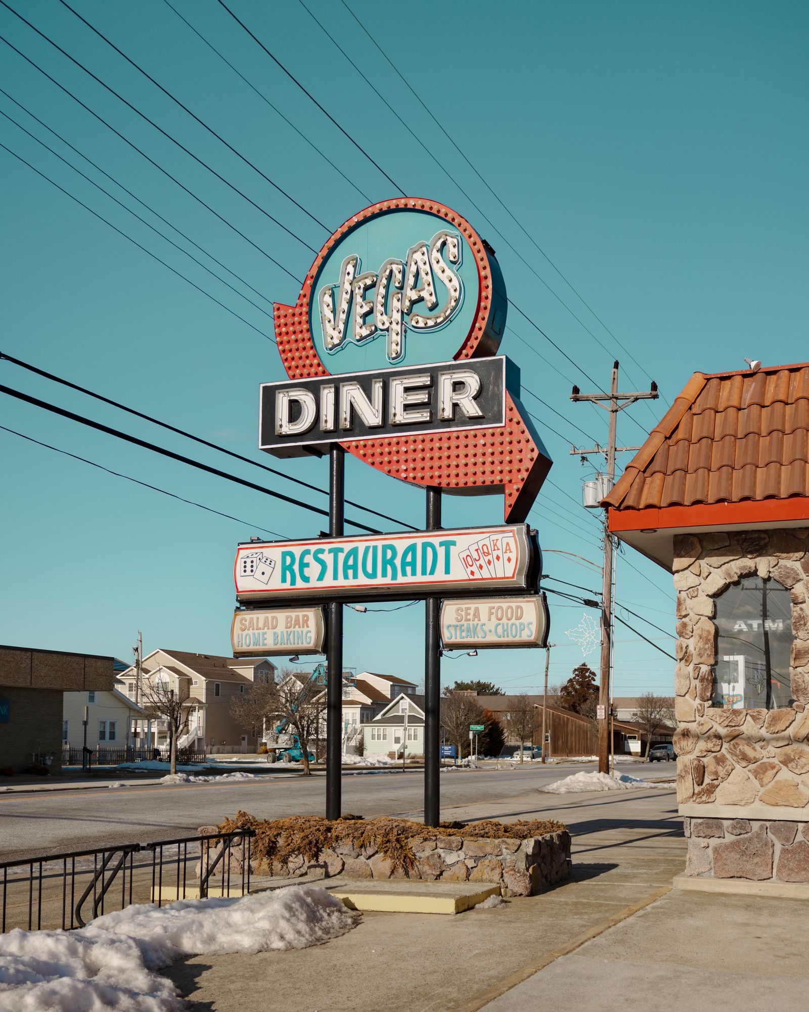 Vegas Diner in Winter Daylight