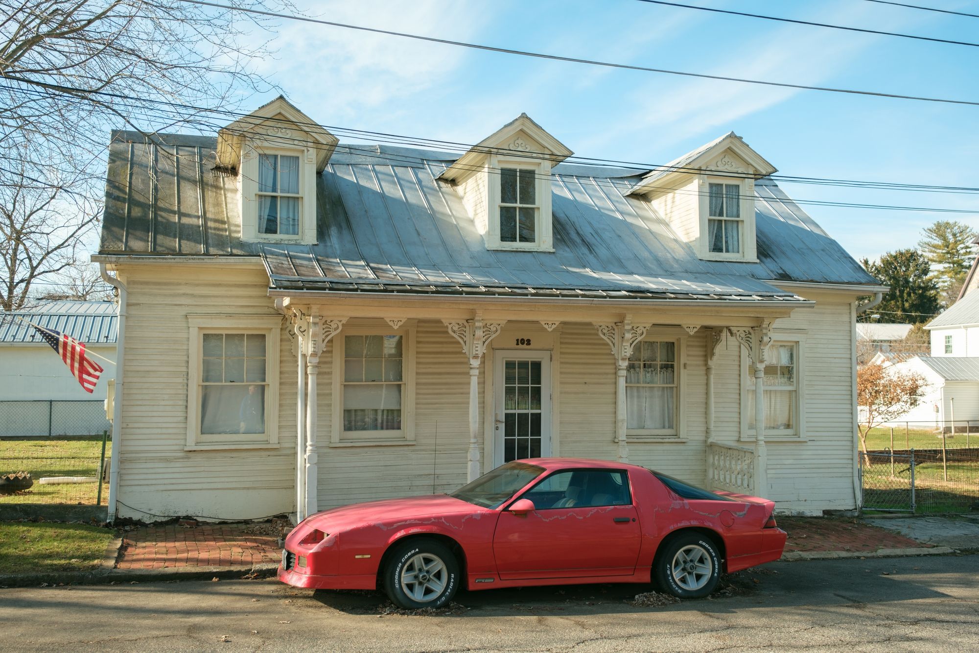 Vintage Red Camaro, Sharpsburg