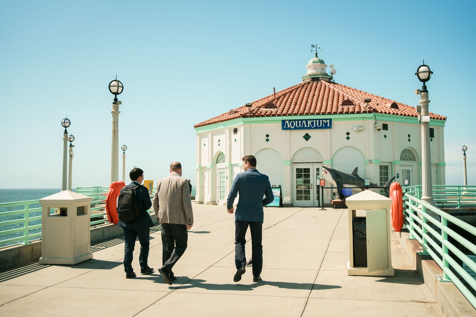 Walking on Manhattan Beach Pier