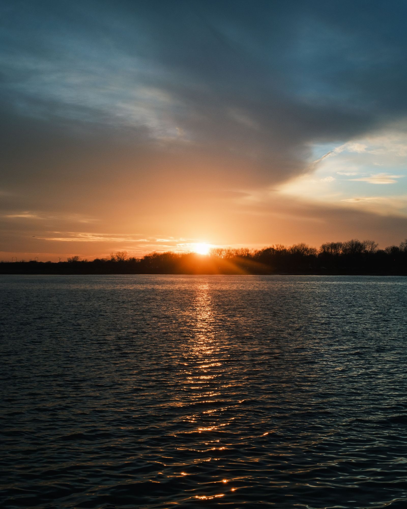 Winter Sunset from Canarsie Pier, Brooklyn