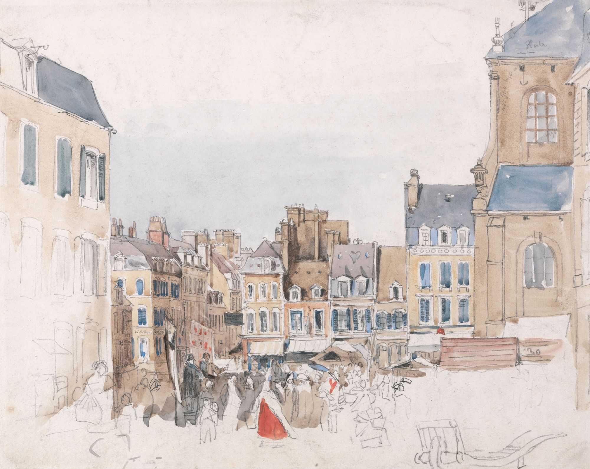 A French Market Place (1829)