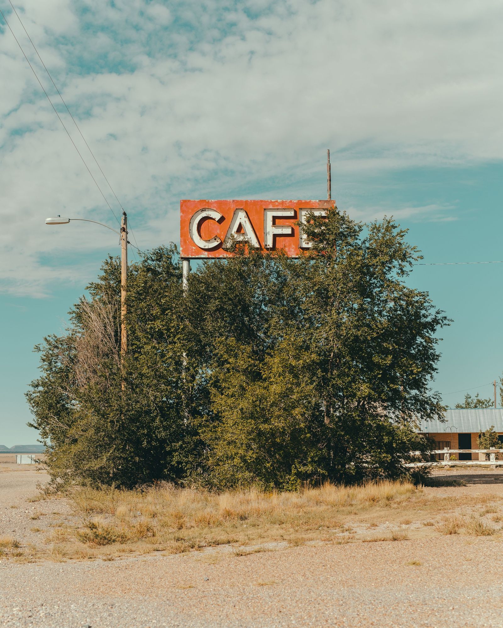 Abandoned Cafe Sign in Vaughn 01