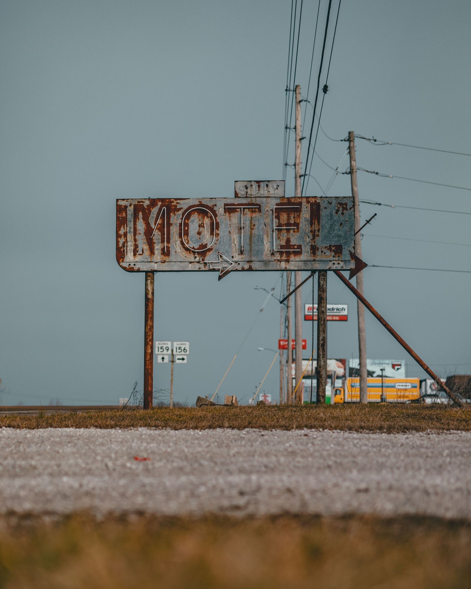 Abandoned Illinois Motel Sign