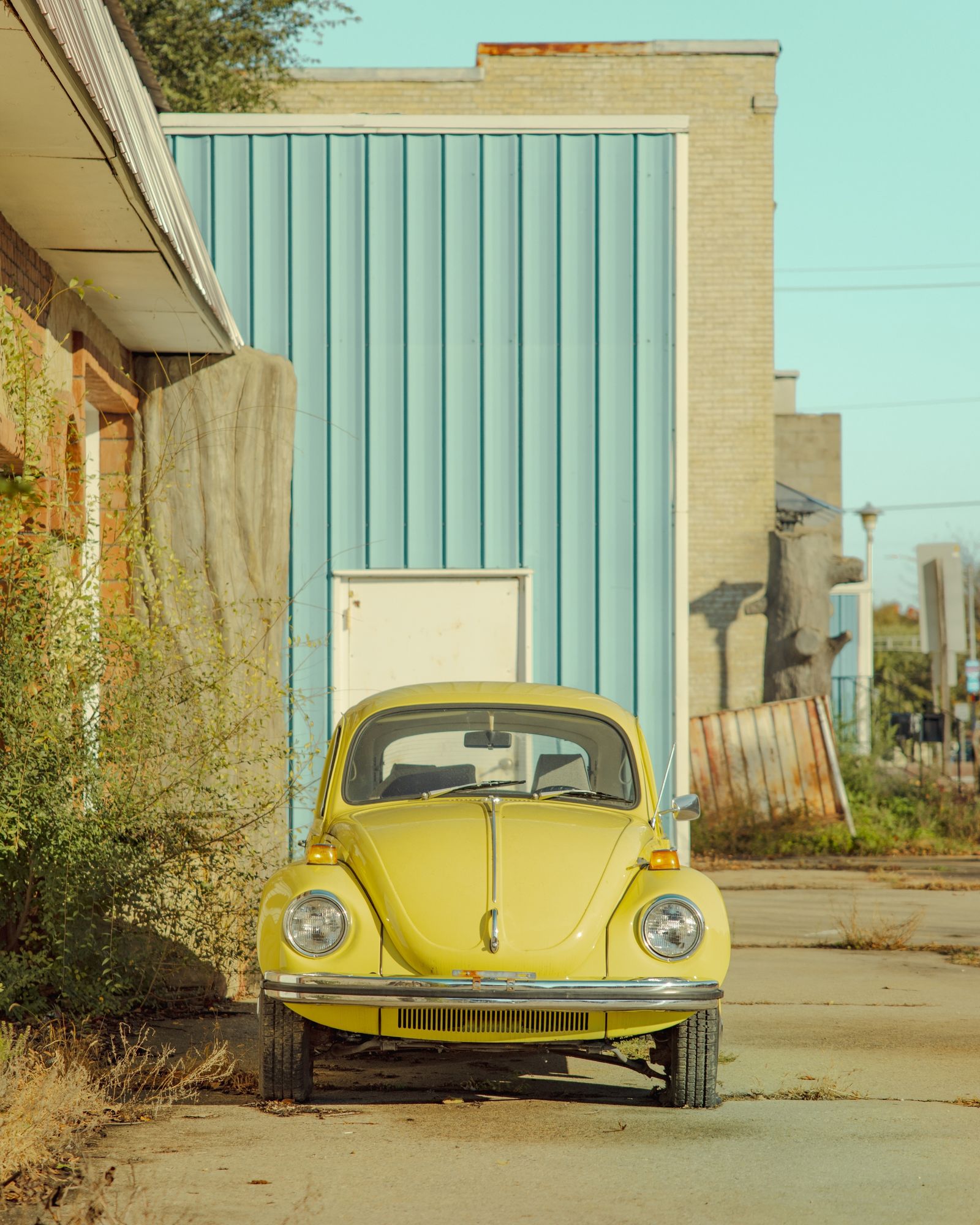 Abandoned Yellow Volkswagen Beetle 01