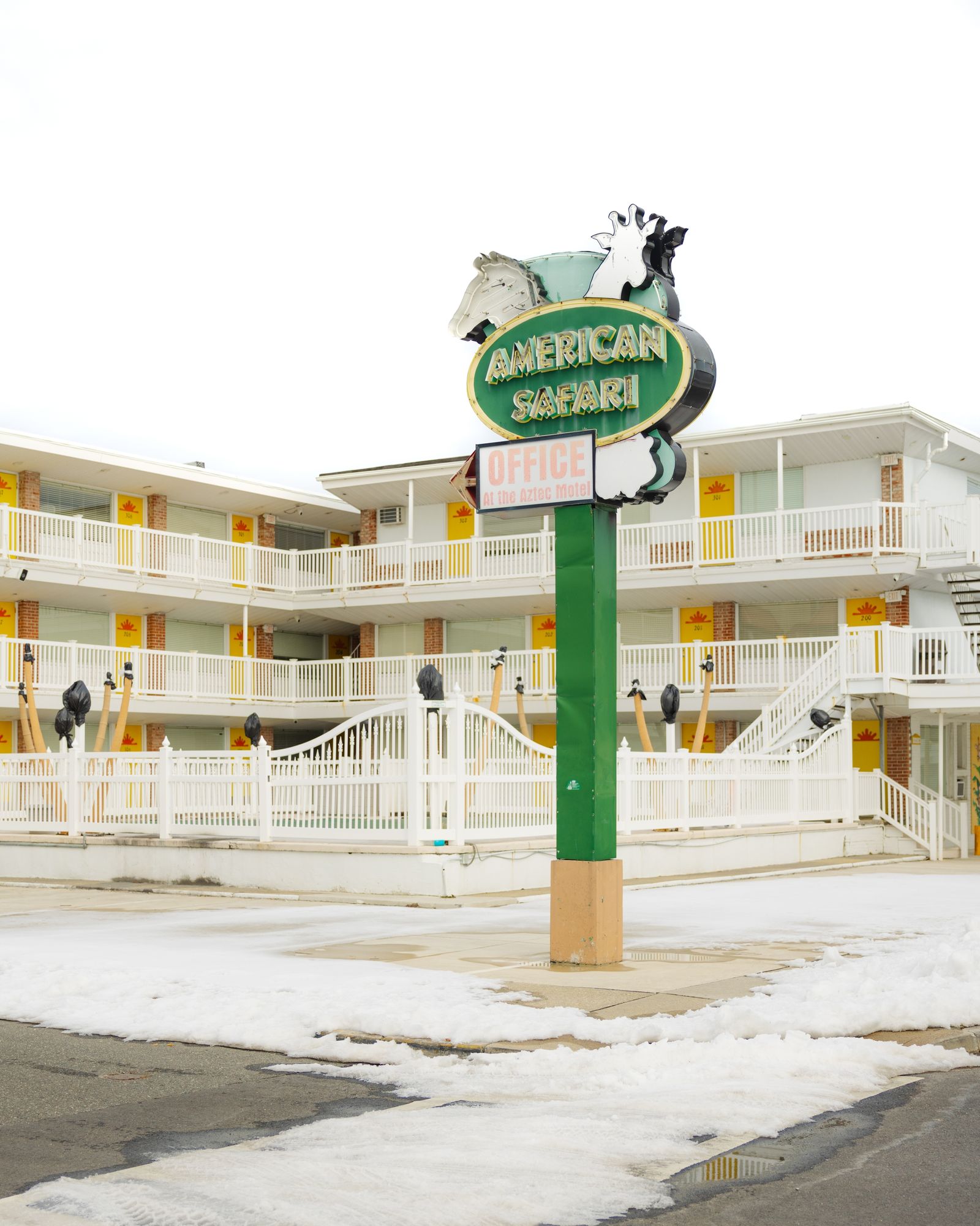 American Safari Motel in Winter