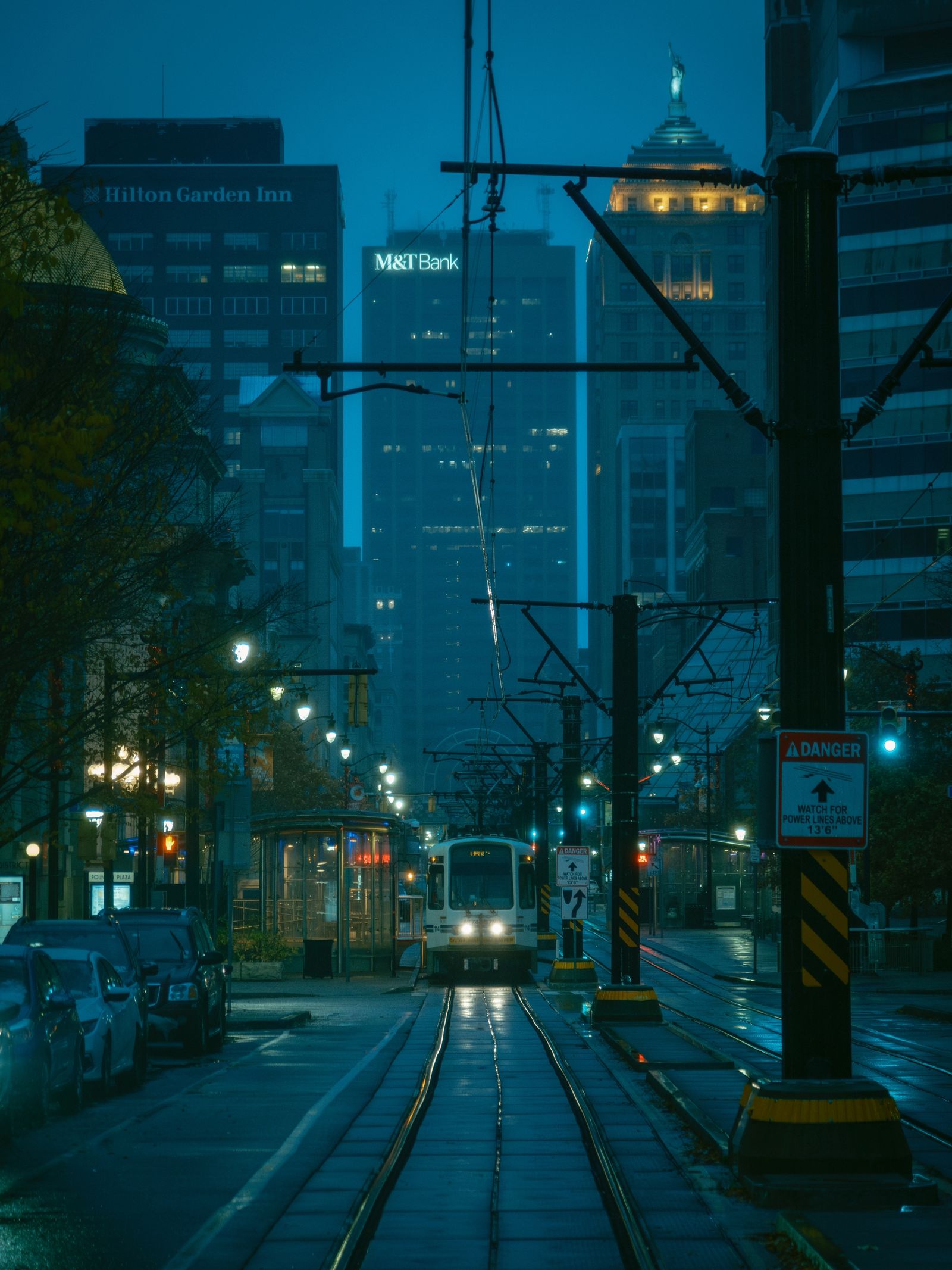 Approaching Train, Downtown Buffalo