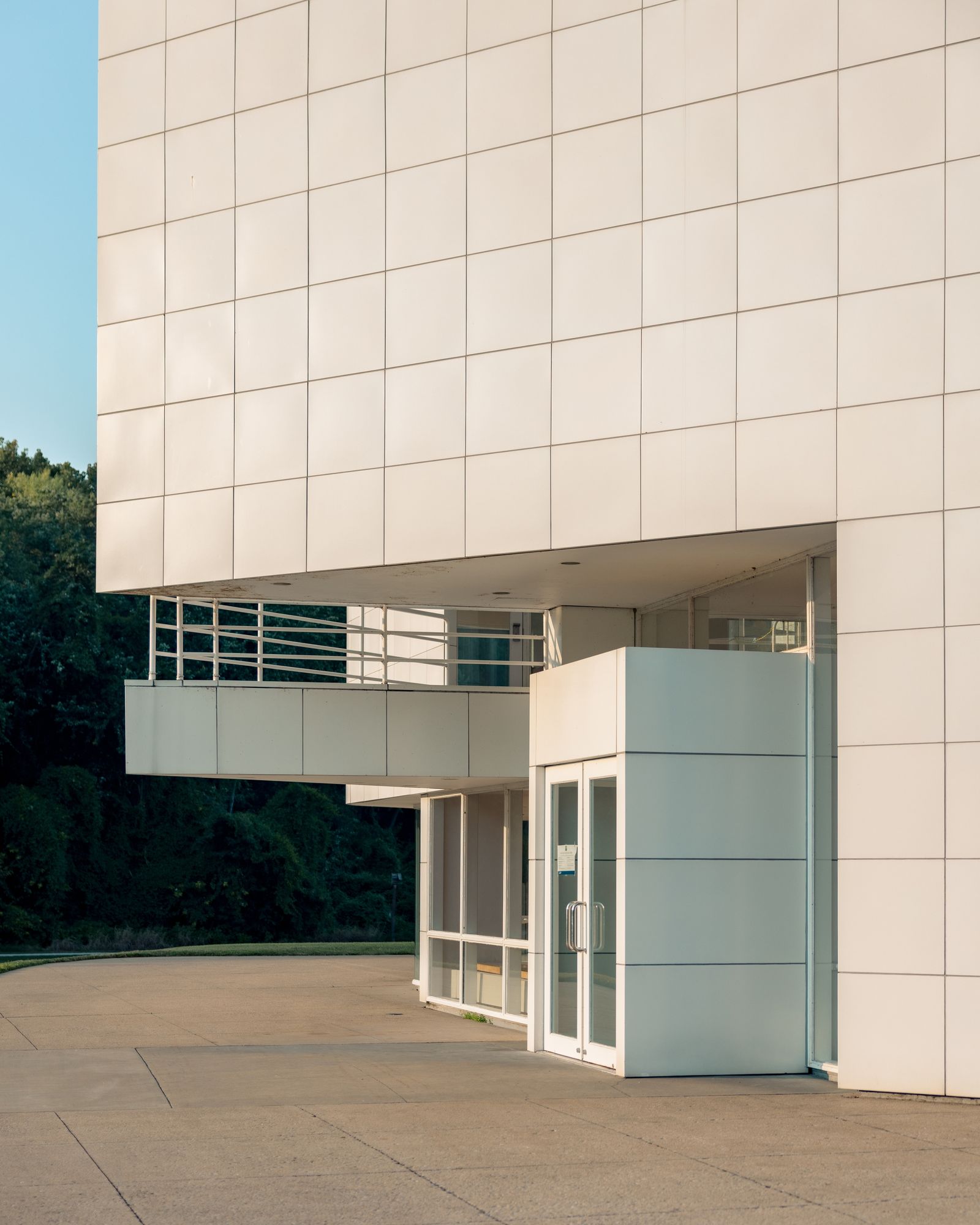 Atheneum Visitors Center at Sunset 03