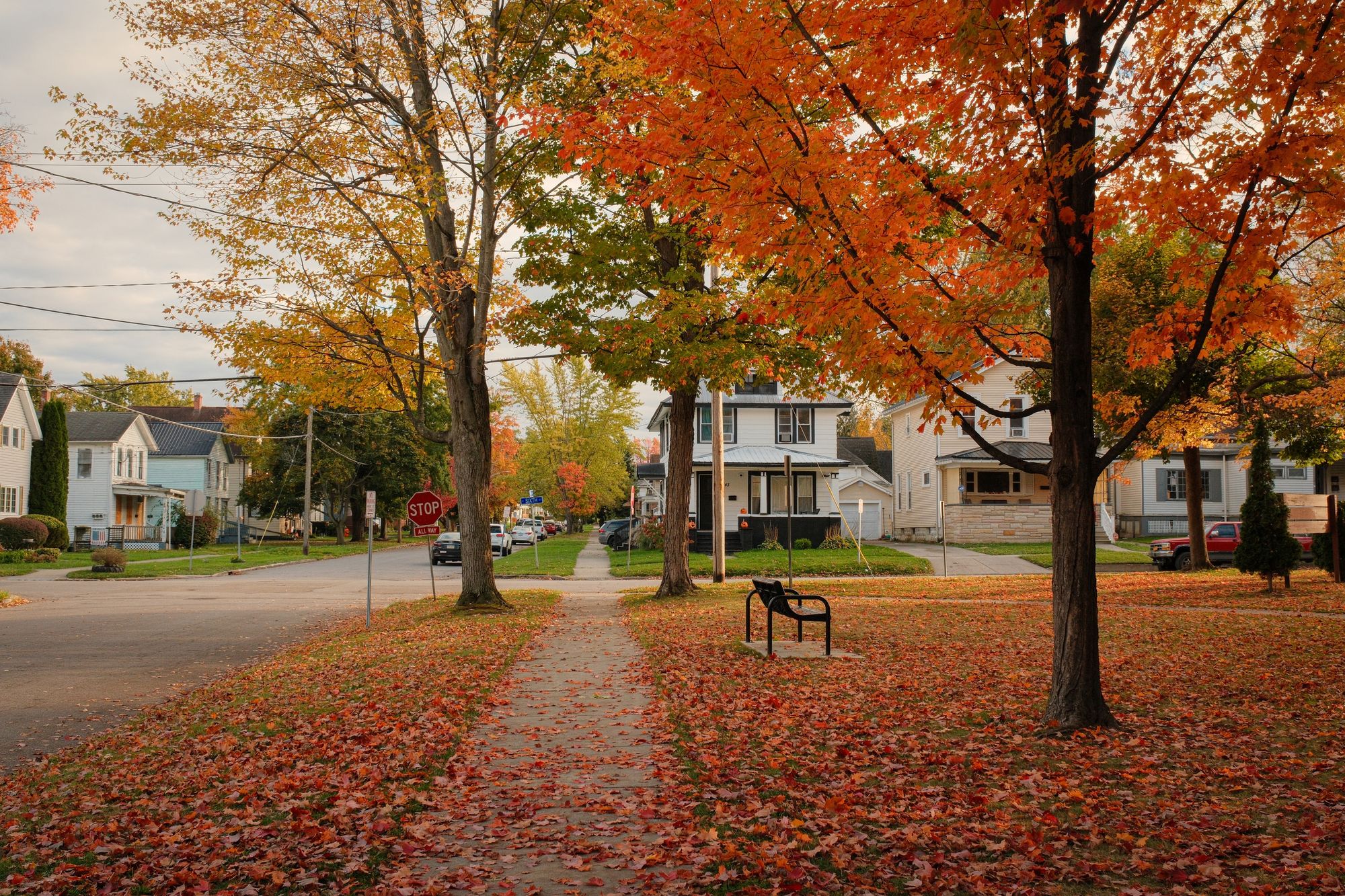 Autumn at Washington Park, Dunkirk