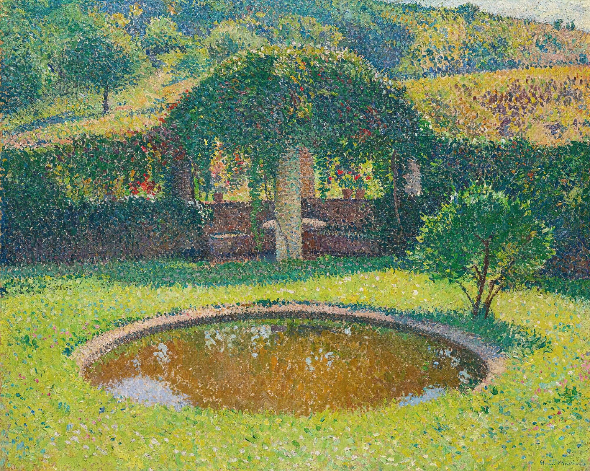 Bassin Et Tonnelle Sud-Ouest Du Parc De Marquayrol (circa 1920)
