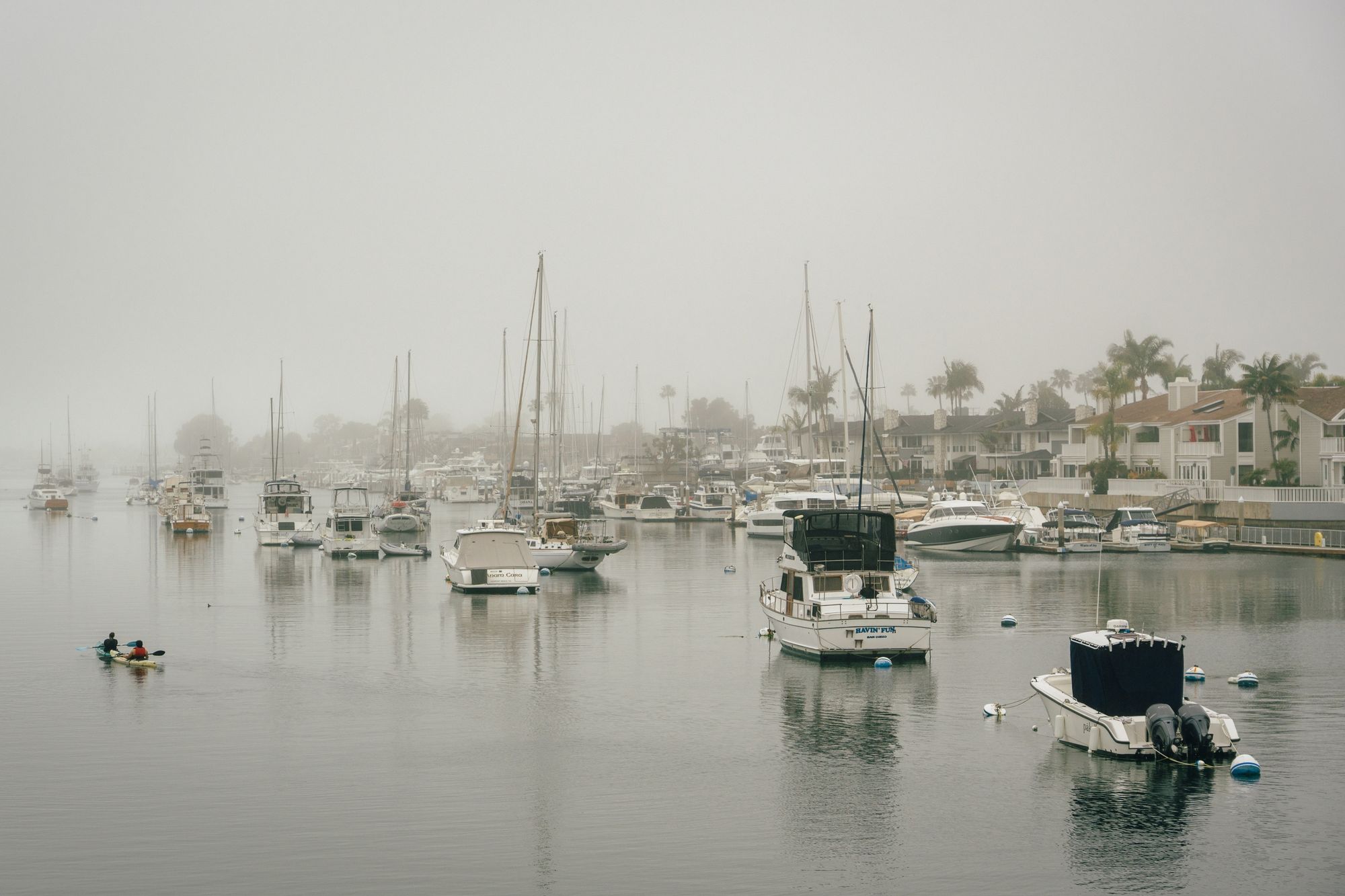 Beacon Bay in Fog, Newport Beach
