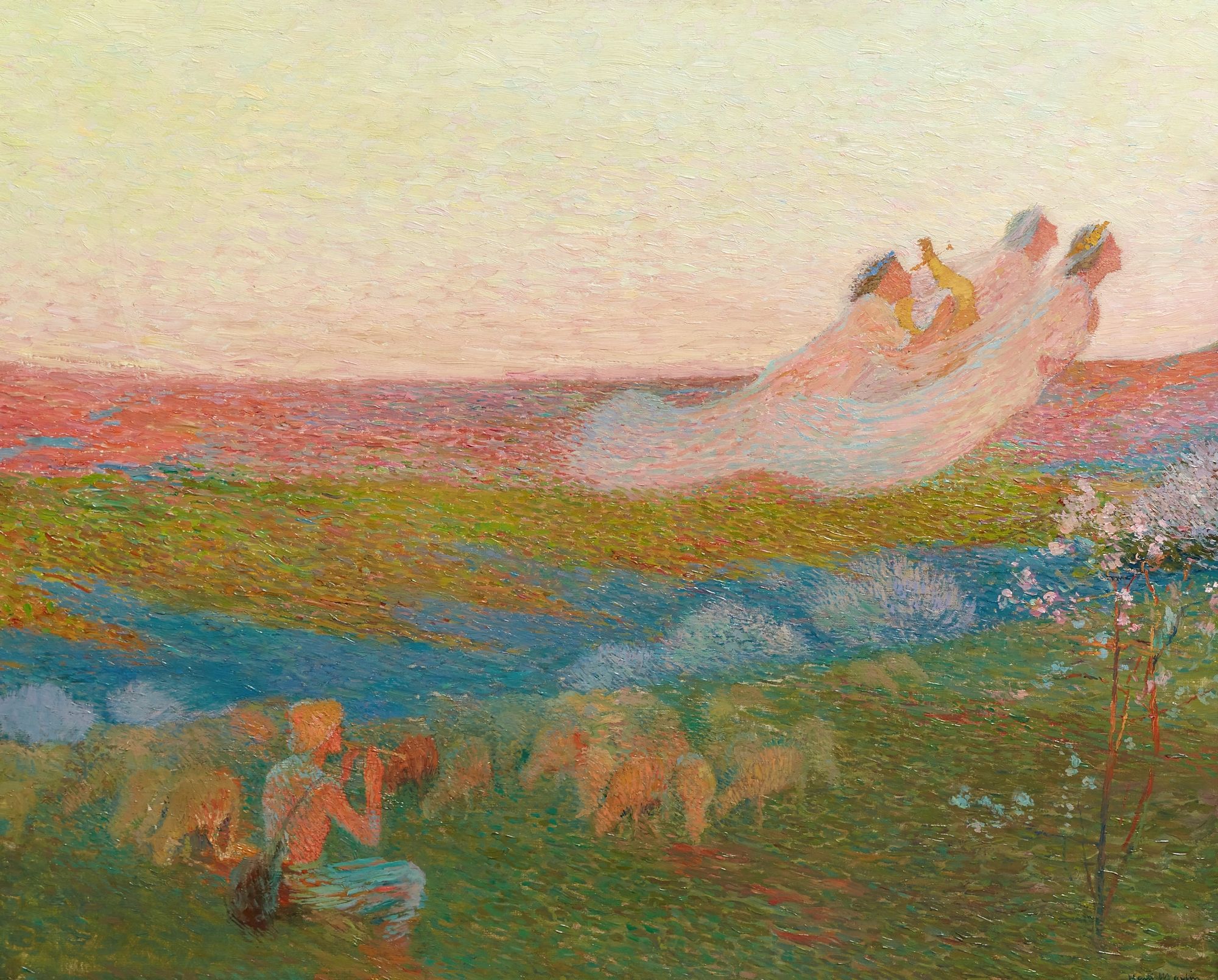 Berger et ses trois muses