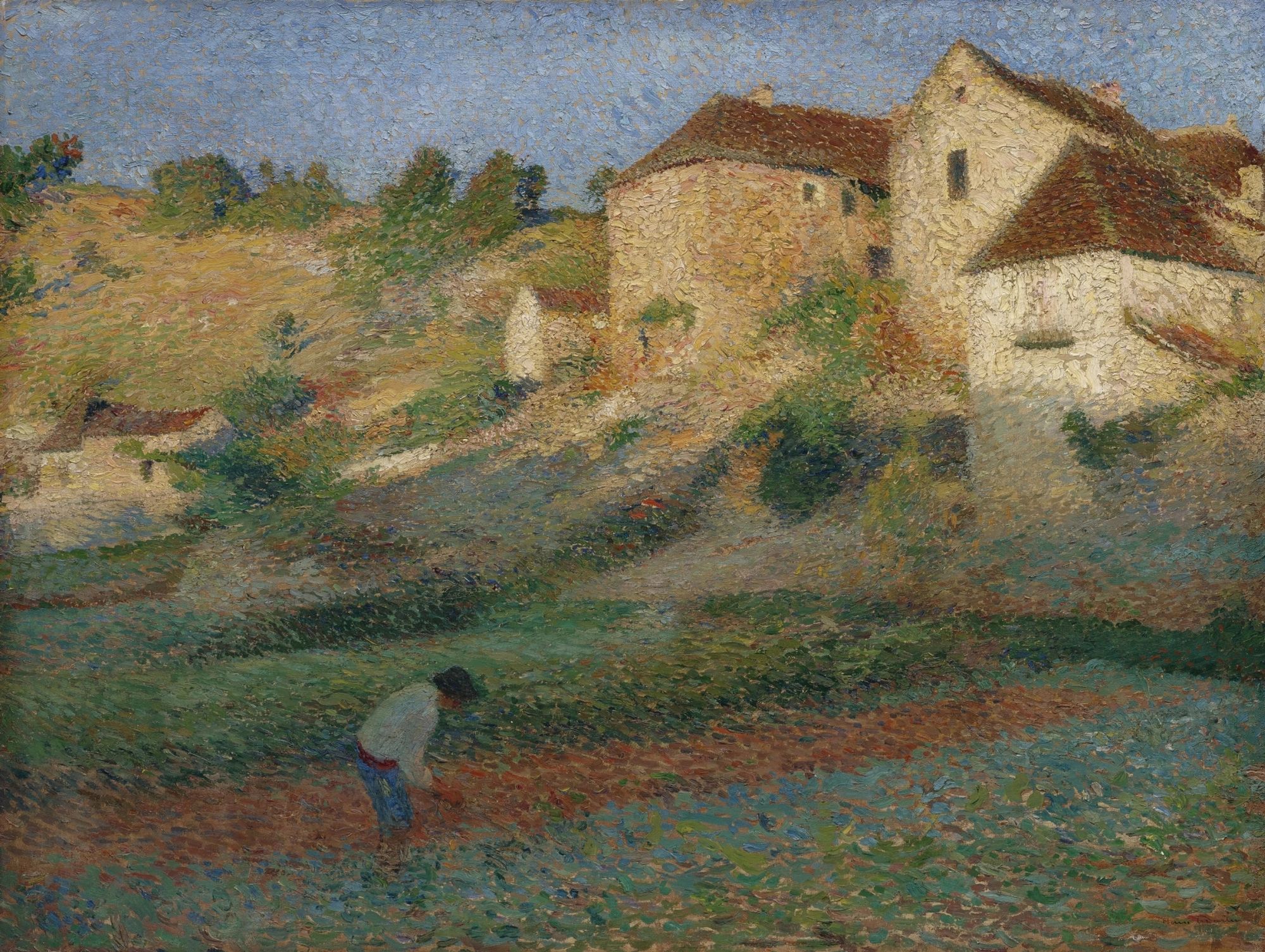 Binage dans un jardin à Labastide-du-Vert (circa 1895)