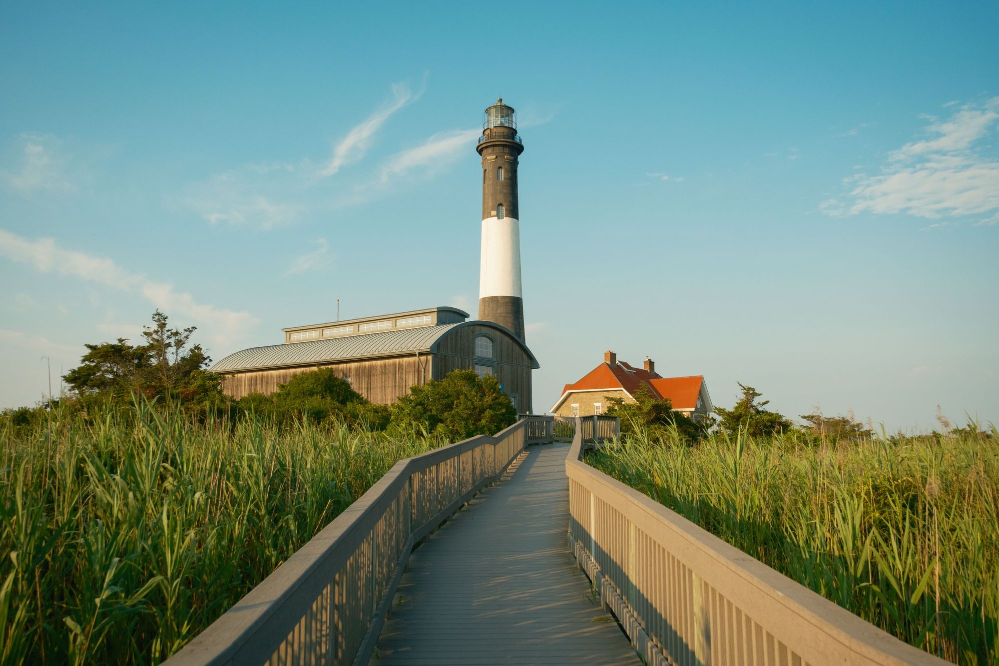 Boardwalk and Fire Island Lighthouse