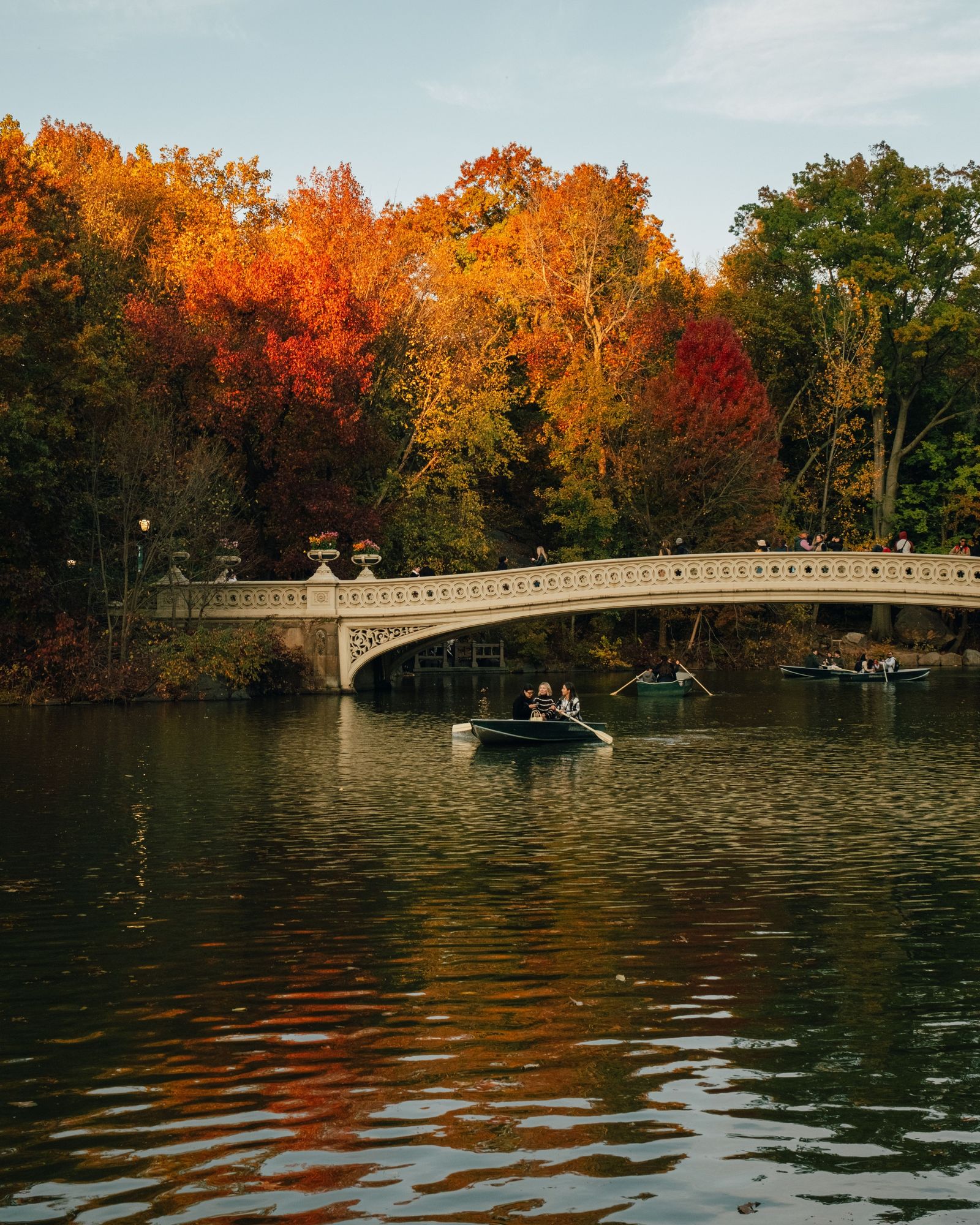 Bow Bridge in Autumn, Central Park