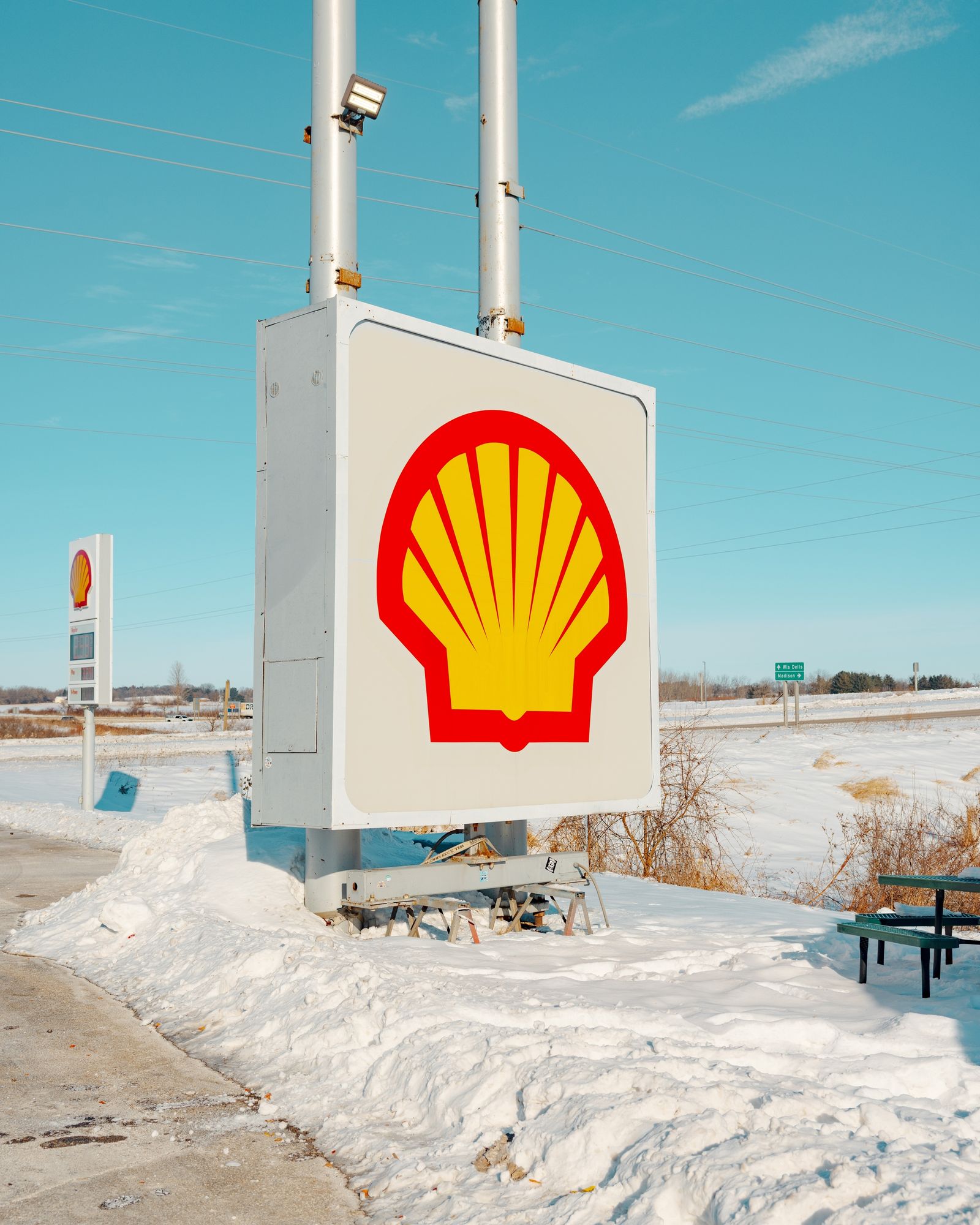 Broken Shell Station Sign