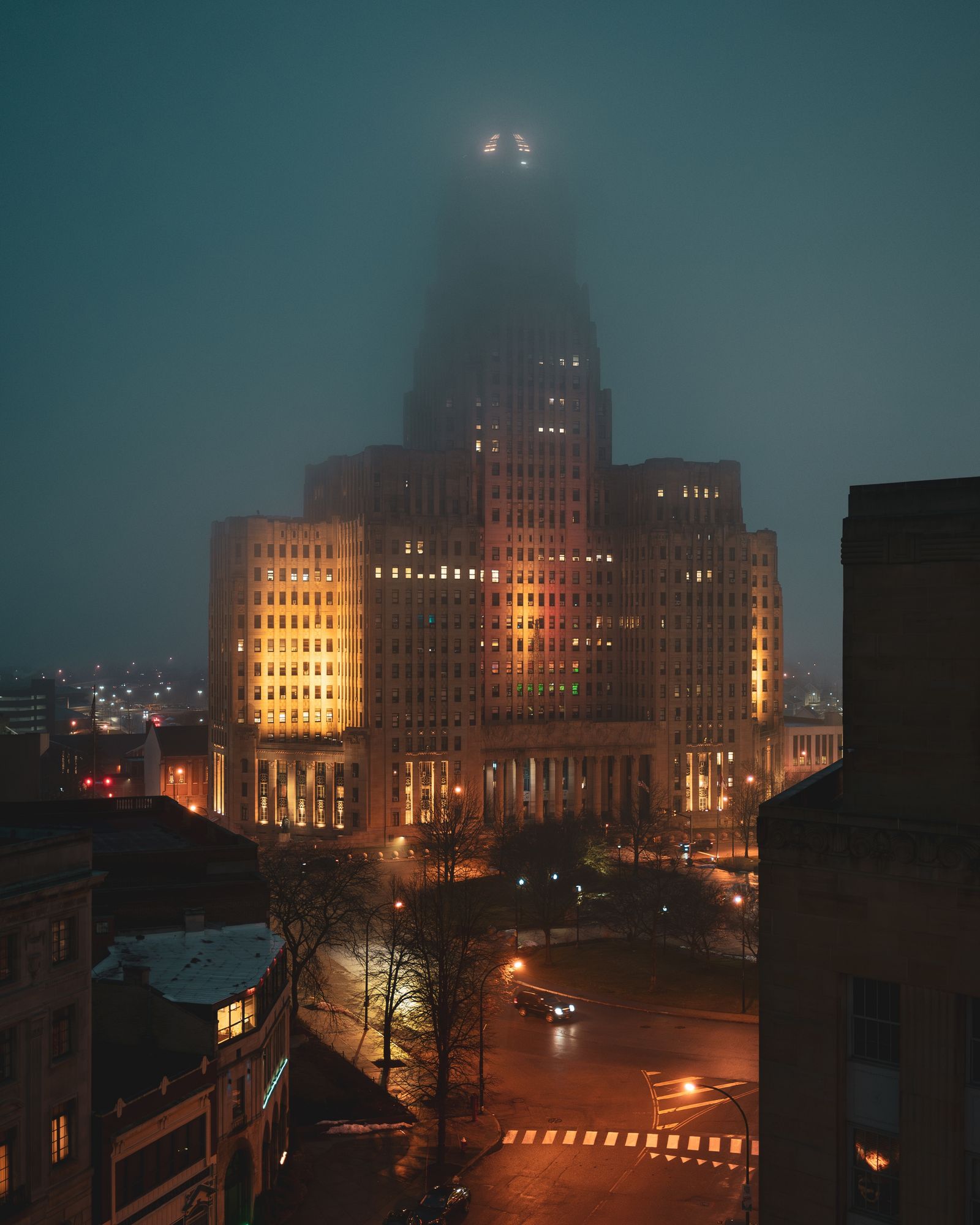 Buffalo City Hall in Fog