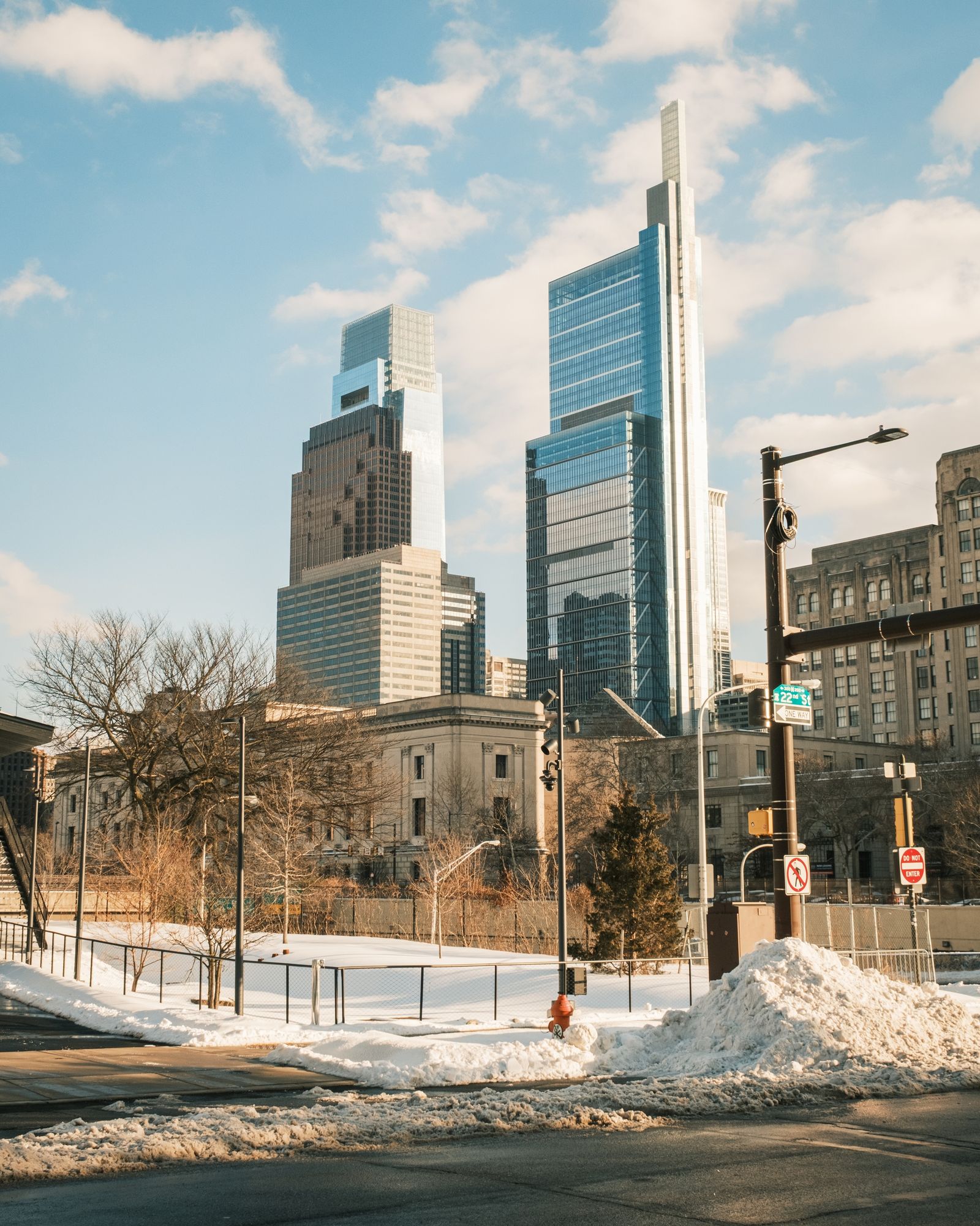 Center City in Snow, Philadelphia
