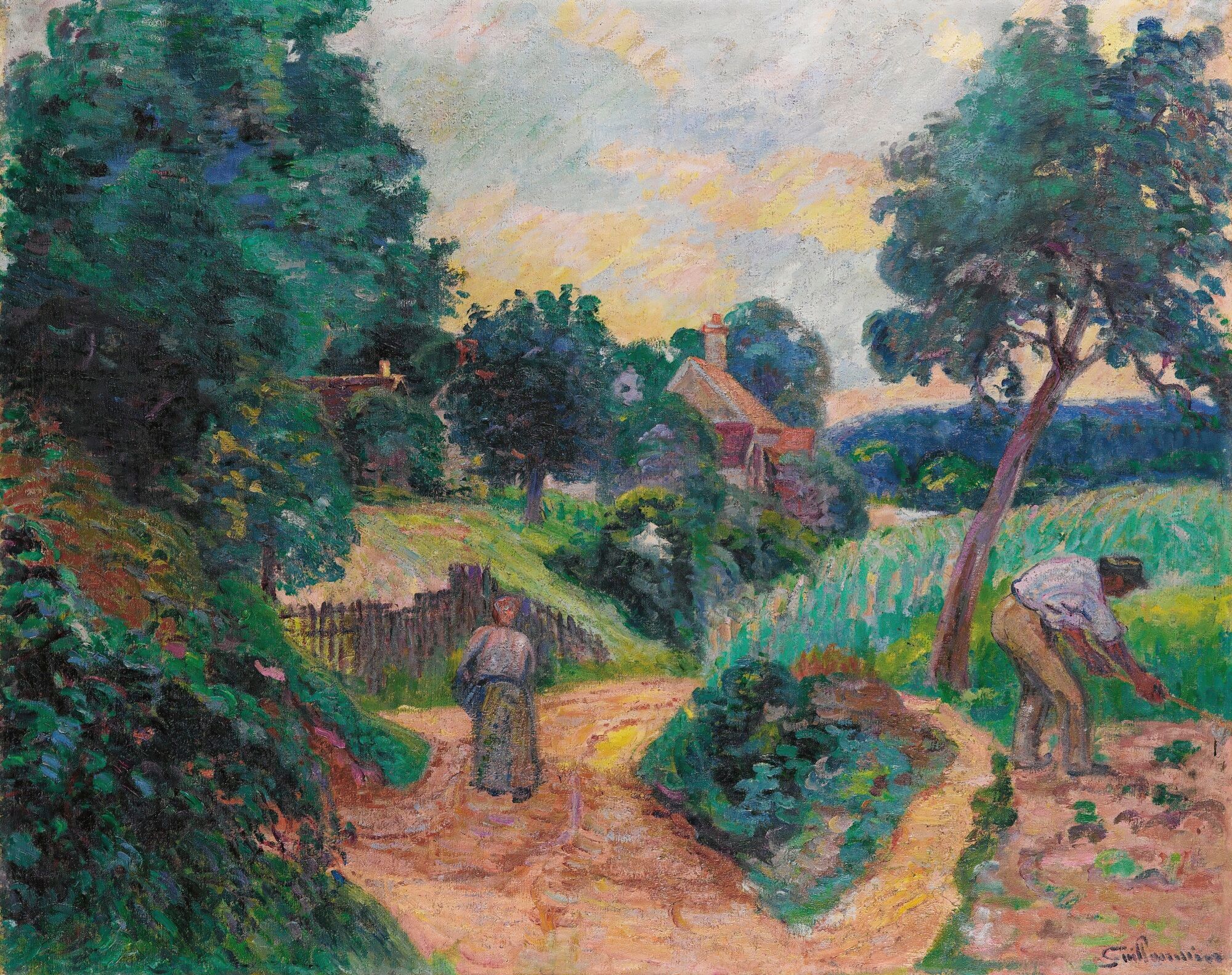 Chemin Des Carrières À Miregaudon (1892)