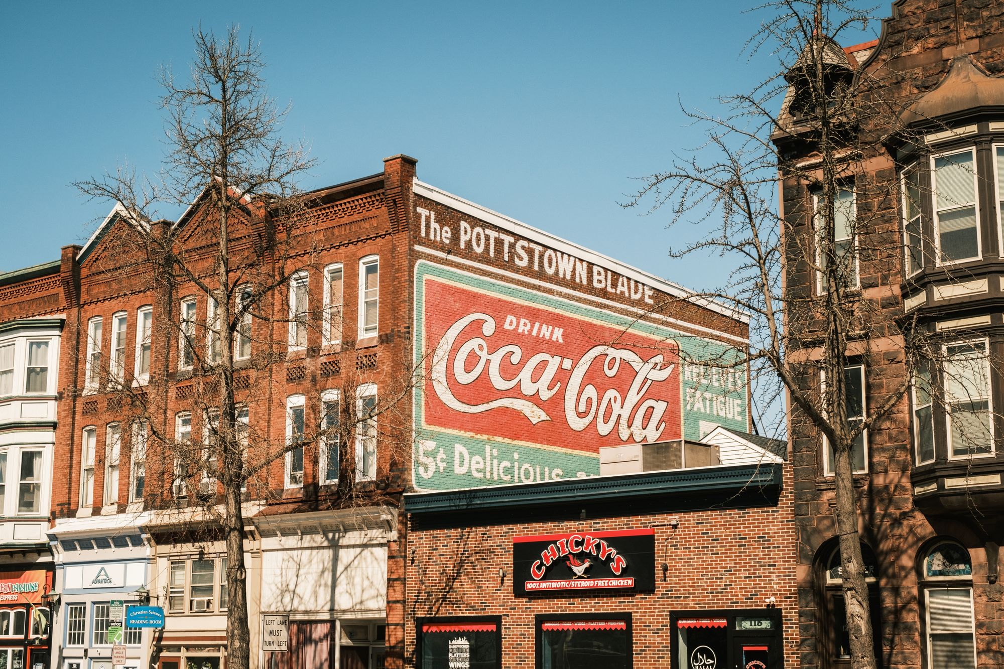 Coca-Cola Vintage Sign, Pottstown