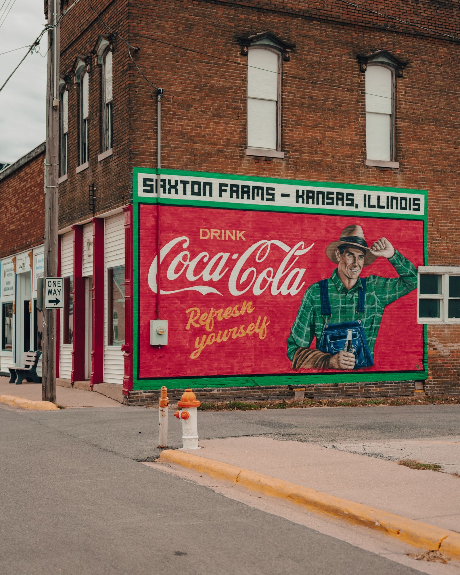 Coca-Cola Mural in Kansas, Illinois