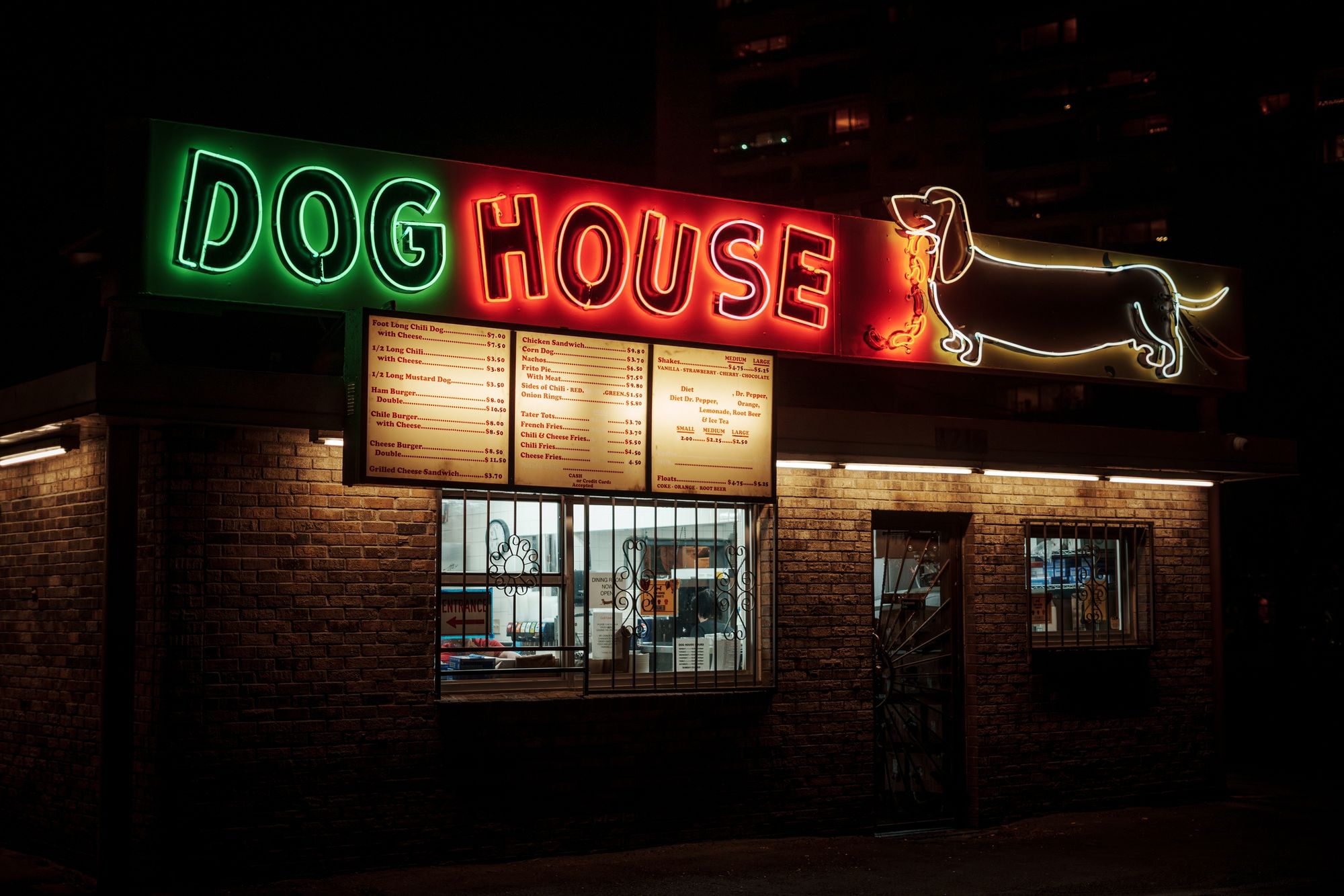 Dog House at Night, Albuquerque