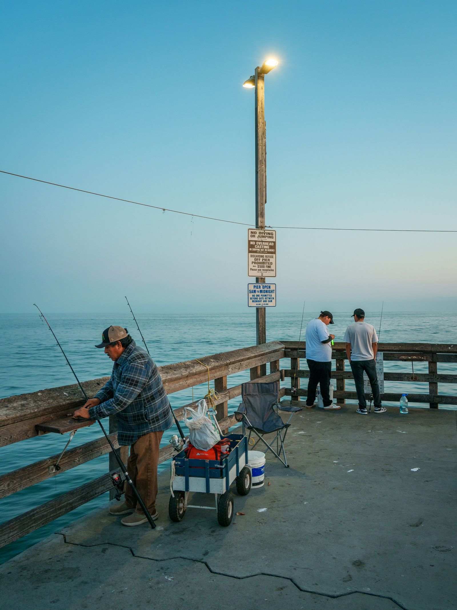 Fishing on Balboa Pier, Newport Beach
